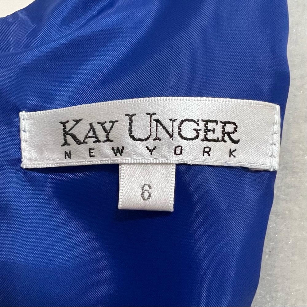 Kay Unger New York Abstract Floral Sleeveless Sheath Dress Chic Events Sexy - Picture 8 of 10